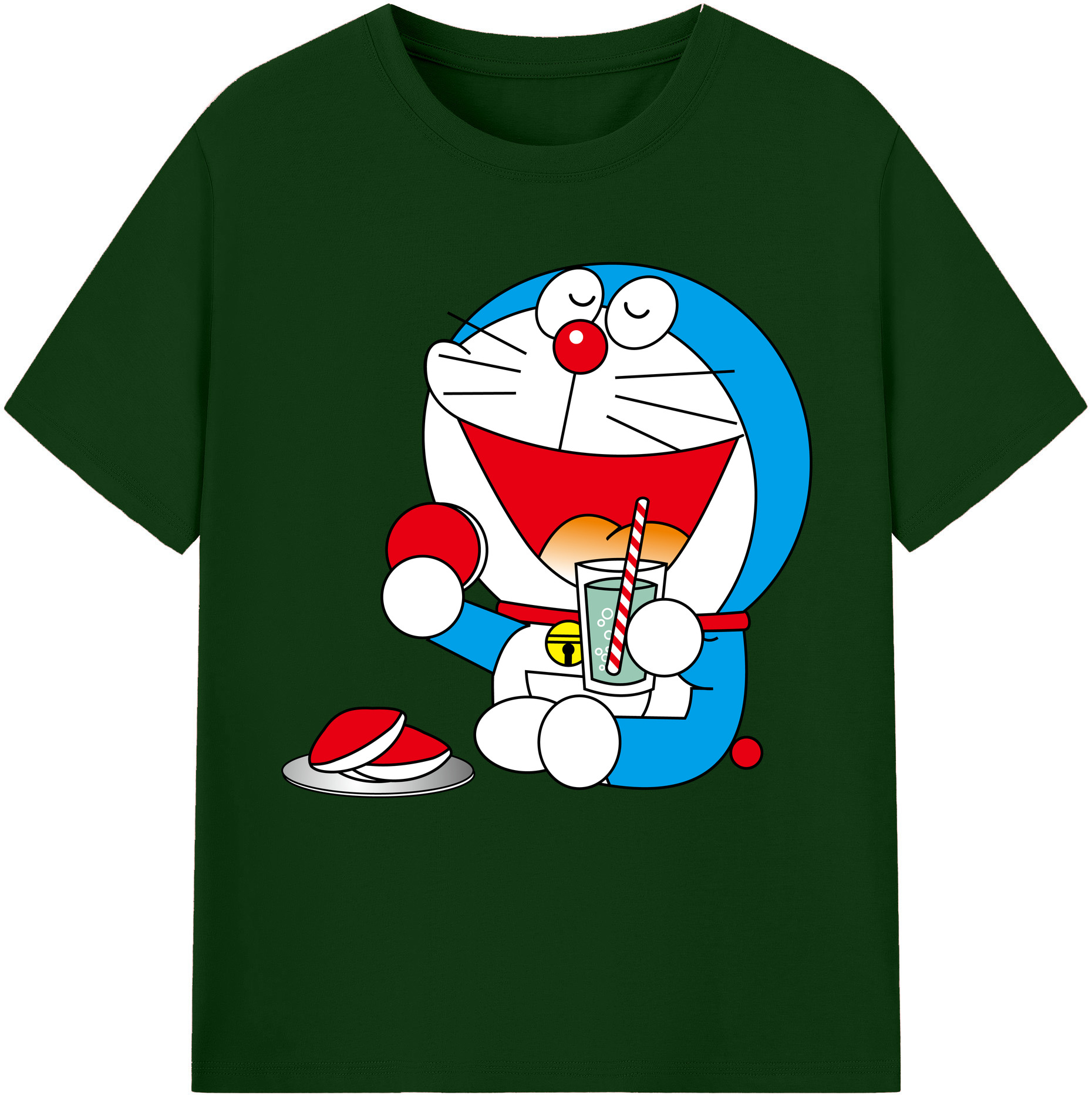 （画像用） ドラえもん Doraemon 綿100％半袖Tシャツ（フロントプリント）